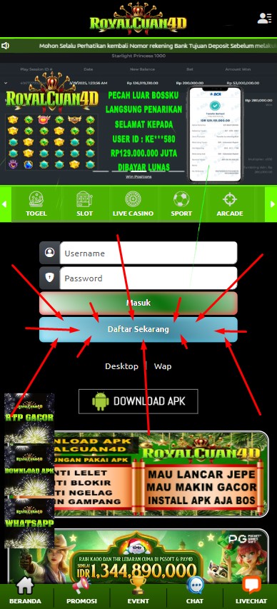 cara daftar royalcuan4d untuk pemula